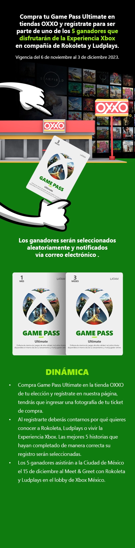 OXXO GAMEPASS 2023